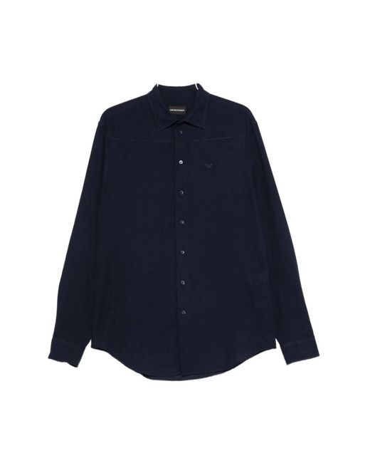 Emporio Armani Blue Casual Shirts for men