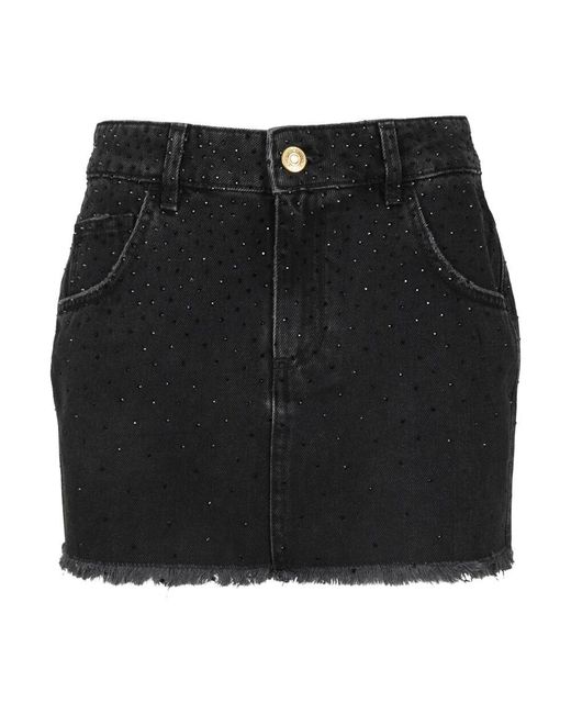 Blumarine Black Kurzer rock im trendigen stil