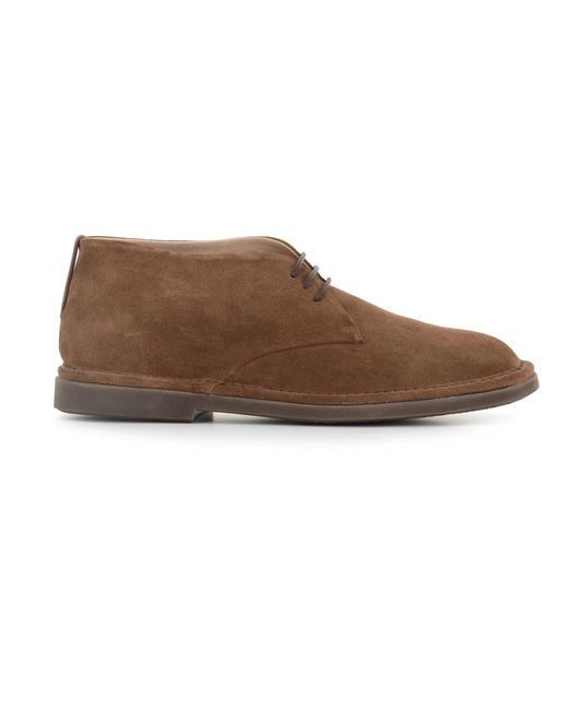 Pantanetti Brown Lace-Up Boots for men