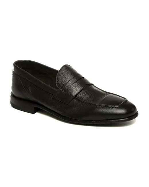Green George Black Loafers for men