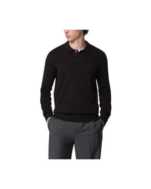 Drumohr Black Polo Shirts for men