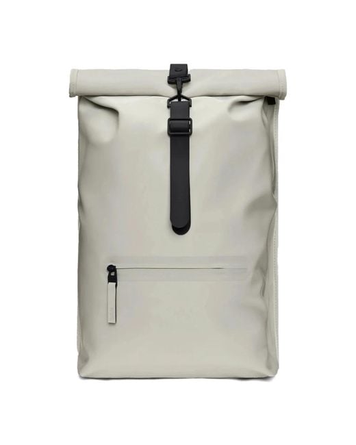 Rains Rolltop Rucksack Mit Schnappverschluss in Gray für Herren