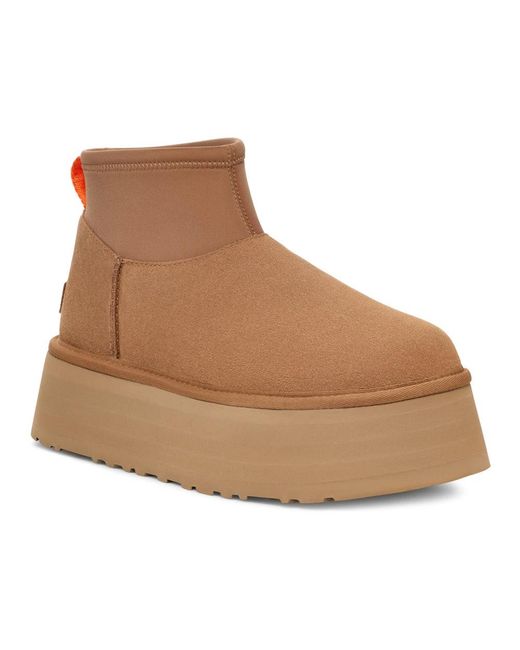 Ugg Brown Classic Mini Dipper Suede Boots