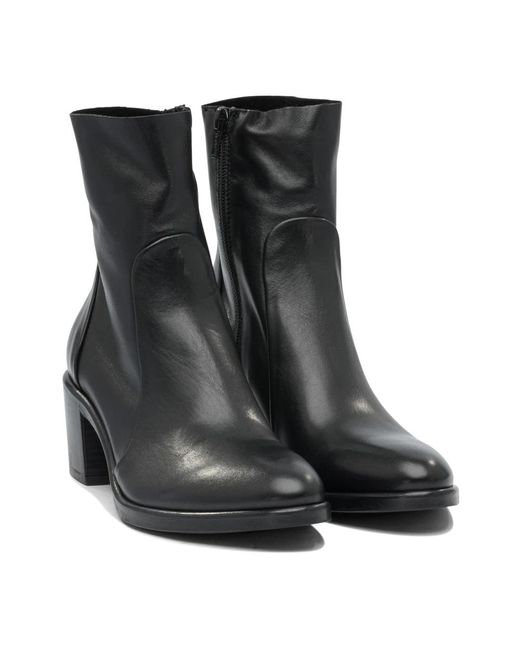 Heeled Boots Strategia de color Black