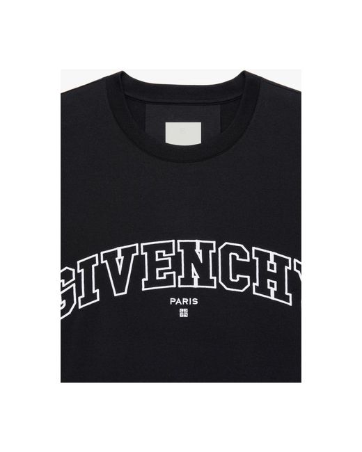 Givenchy College-T-Shirt in Black für Herren