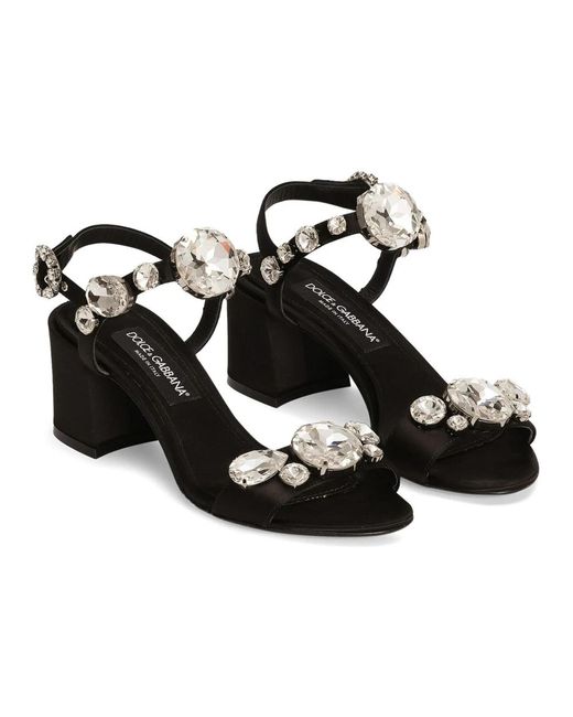 Dolce & Gabbana Black High Heel Sandals