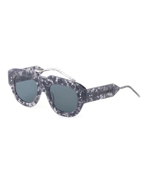 Thom Browne Accessoires ,Grijs ,Acetaat Rechthoekige Zonnebril in het Gray