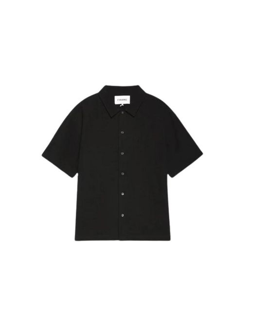 FRAME Black Short Sleeve Shirts for men