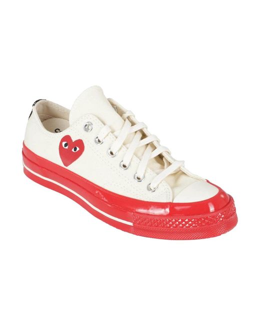 COMME DES GARÇONS PLAY Red Sneakers for men