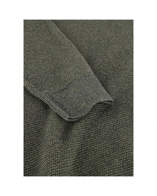 SELECTED Grüner Strick-Crew-Neck-Pullover in Green für Herren
