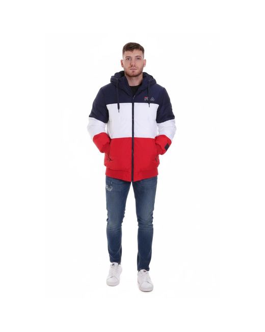 Winter Jackets Fila de hombre de color Red