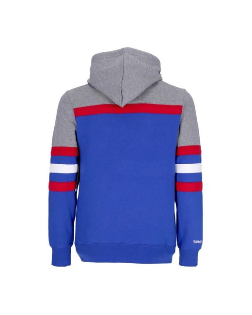 Mitchell & Ness Blue Hoodies for men