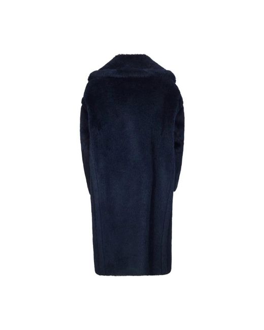 Max Mara Blue Double-Breasted Coats