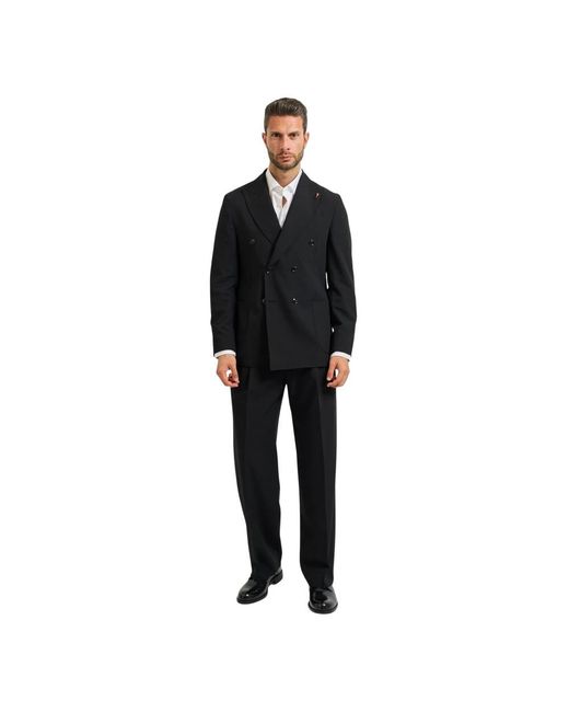 Double Breasted Suits MULISH de hombre de color Black