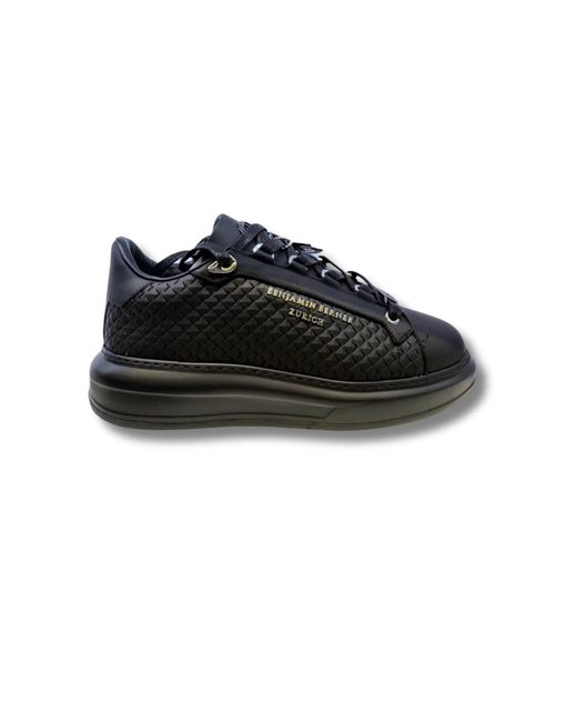 Benjamin Berner Black Sneakers for men