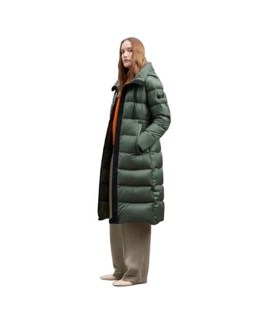 Peuterey Jassen ,Groen ,Lang Waterafstotend Hooded Jack in het Green