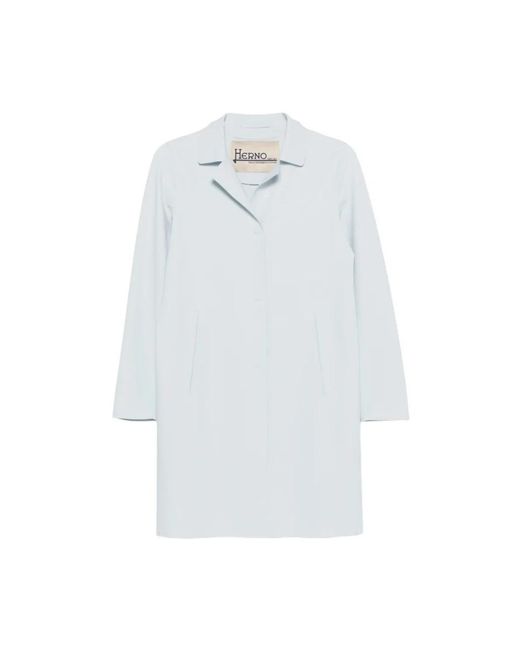 Single-Breasted Coats Herno de color White