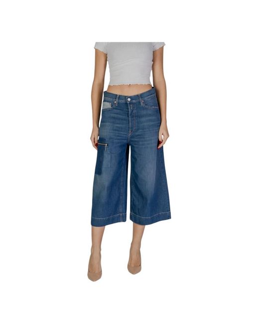 Cropped Jeans Replay de color Blue