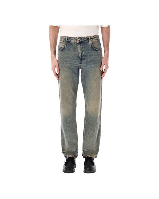Represent Gray Straight Jeans for men