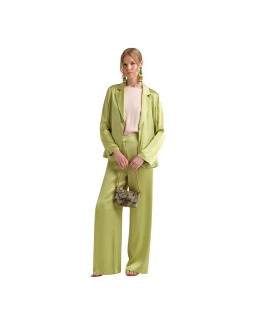 Maliparmi Green Wide Trousers