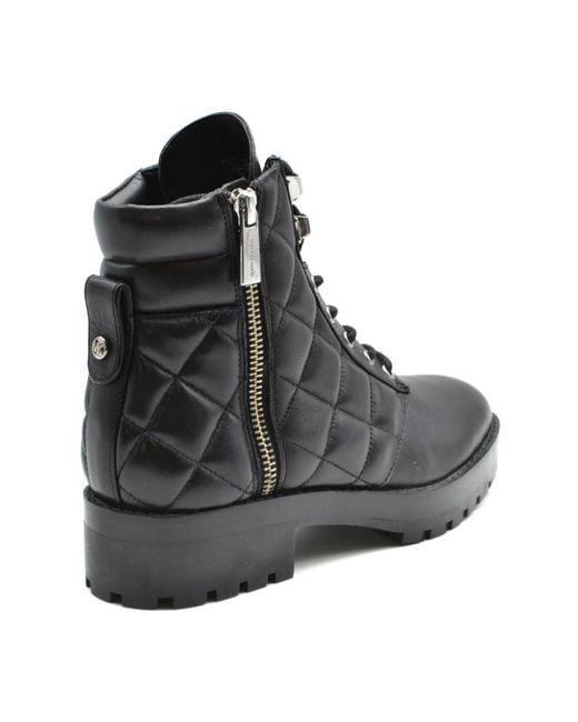 Michael Kors Black Lace-Up Boots