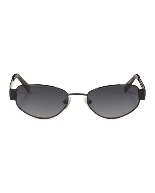 Kazar Accessoires ,Zwart ,Zwarte Bril Met Metalen Frame in het Brown