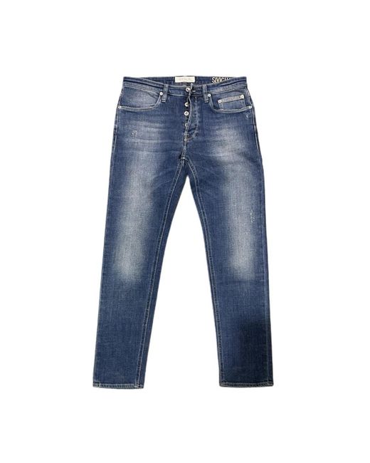 Siviglia Blue Straight Jeans for men