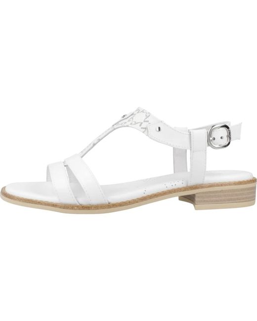 Flat sandals Nero Giardini de color White