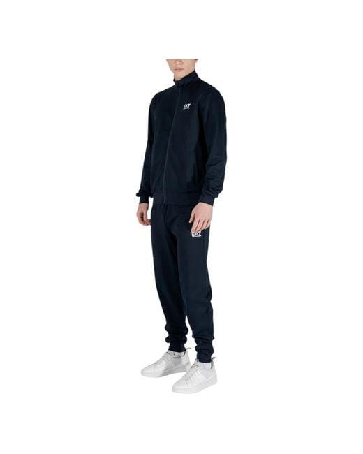 EA7 Fitness ,Blauw ,Katoen Cotton Trainingspak in het Blue voor heren