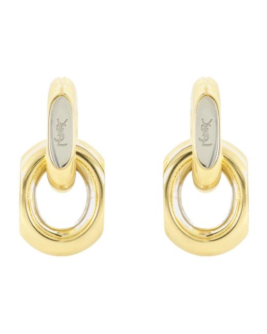 Saint Laurent Metallic Earrings