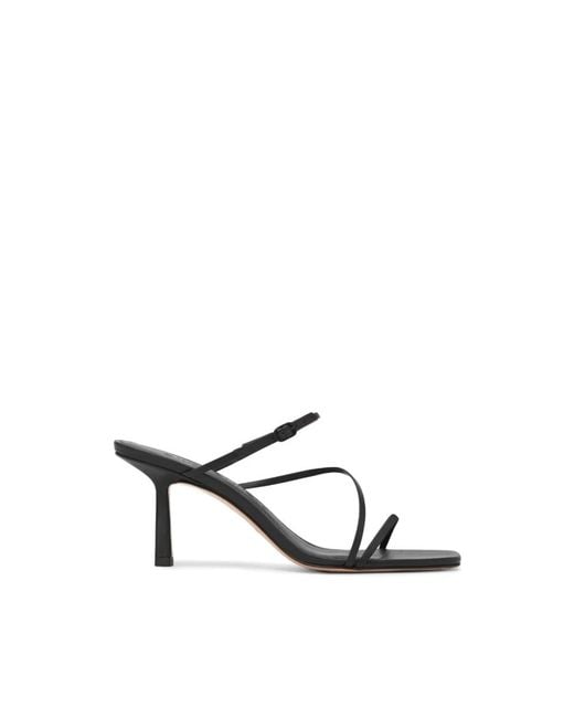 STUDIO AMELIA Black Heeled Mules