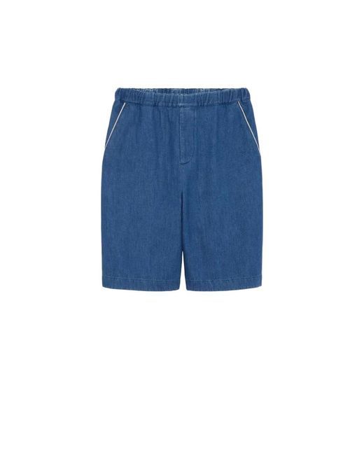 Gucci Blue Denim Shorts for men