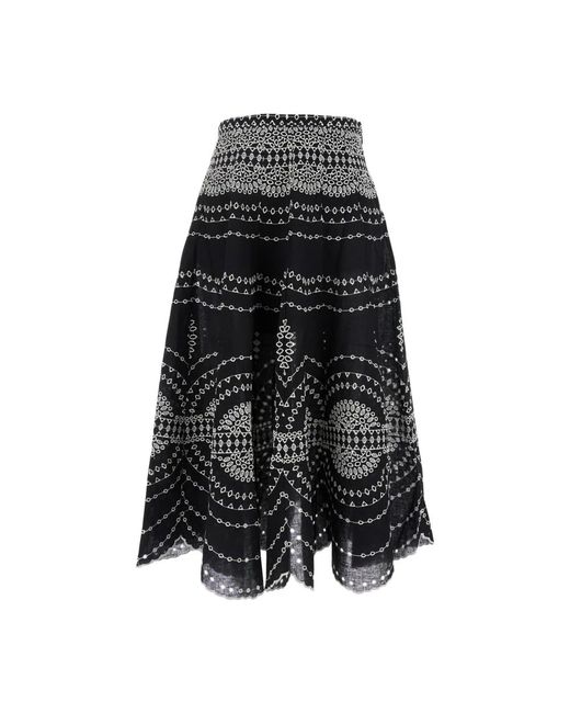Midi Skirts Charo Ruiz de color Black