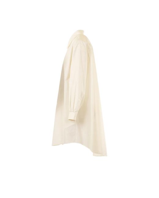 MM6 by Maison Margiela Natural Shirt Dresses