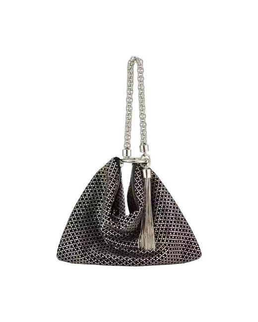 Jimmy Choo Black Schwarze Kristall Callie Handtasche