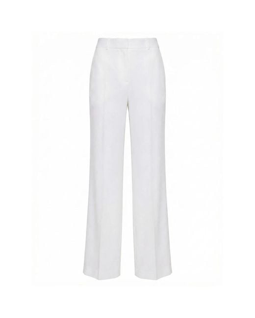 Peserico White Wide Trousers