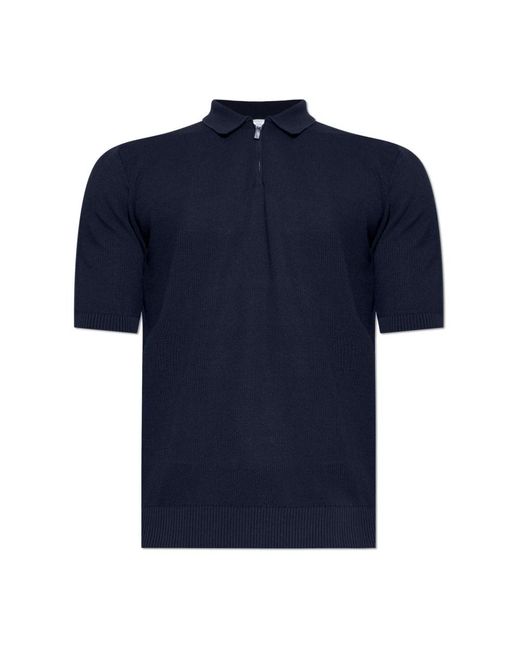 Eleventy Tops ,Blauw ,Katoen Cotton Polo Shirt in het Blue voor heren