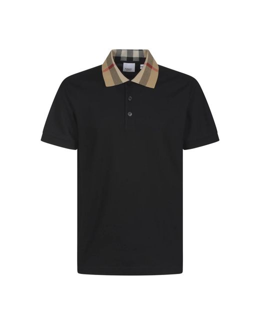 Burberry Polo Shirts in het Black voor heren