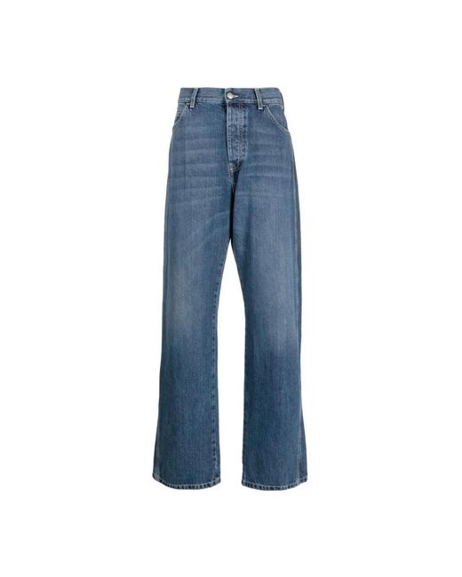 McQueen Blue Wide Jeans for men