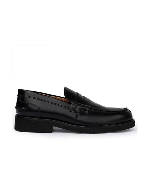 Exton Schoenen ,Zwart ,Leer Klassieke Leren Loafers in het Black voor heren