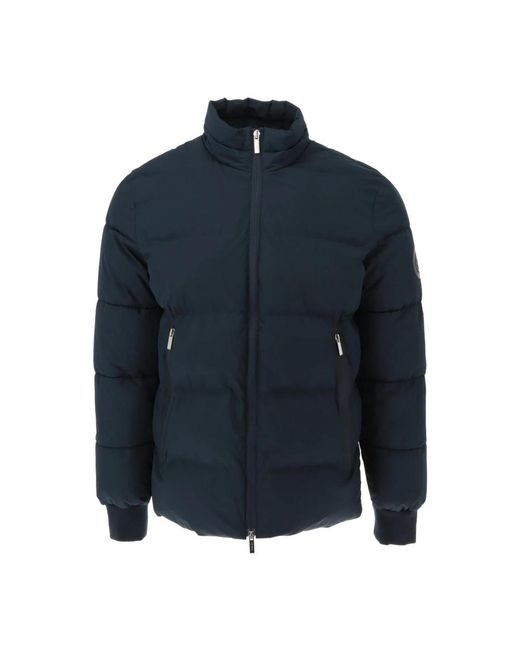 GAUDI Jassen ,Blauw ,Polyester Blauwe Rits Pufferjas Met Meerdere Zakken in het Blue voor heren