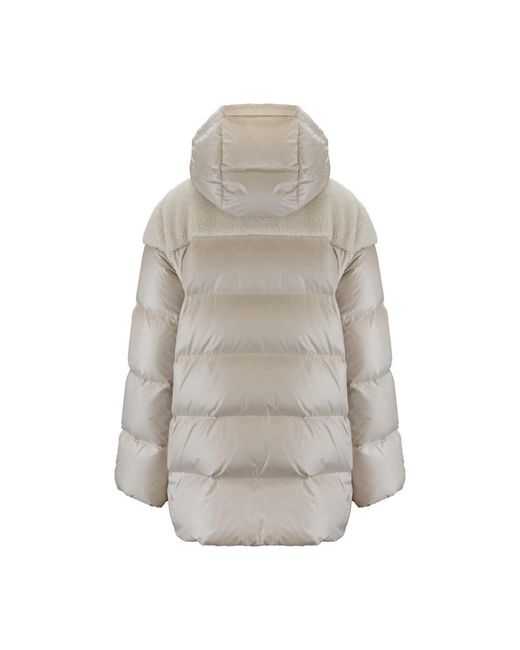 Fay Gray Damen Daunenjacke Mit Automatischem Knopf, Reißverschluss, Haken