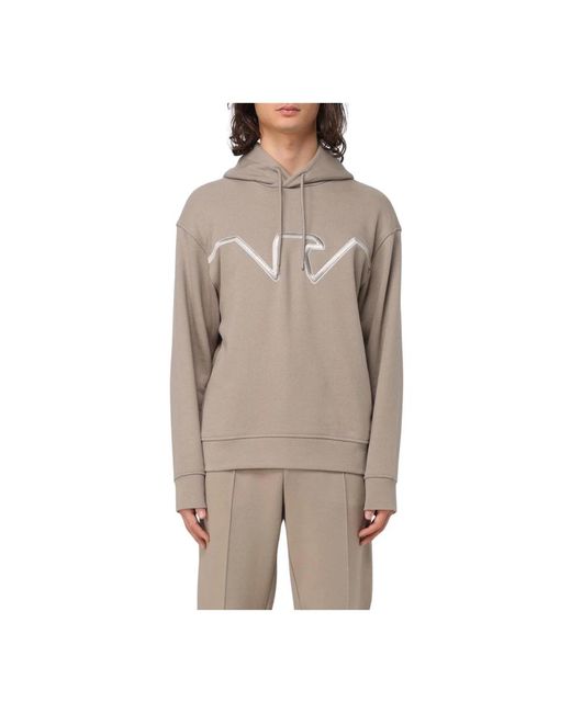 Emporio Armani Hoodies in Brown for Men | Lyst
