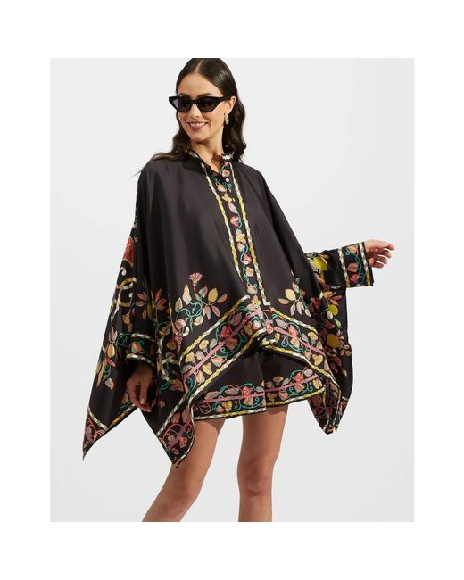 LaDoubleJ Overhemden ,Zwart ,Zijden Sjaal Shirt in het Black