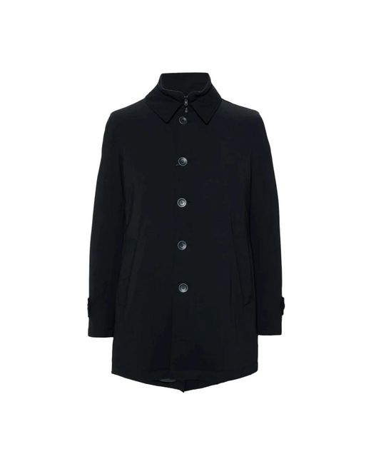 Herno Blue Single-Breasted Coats for men