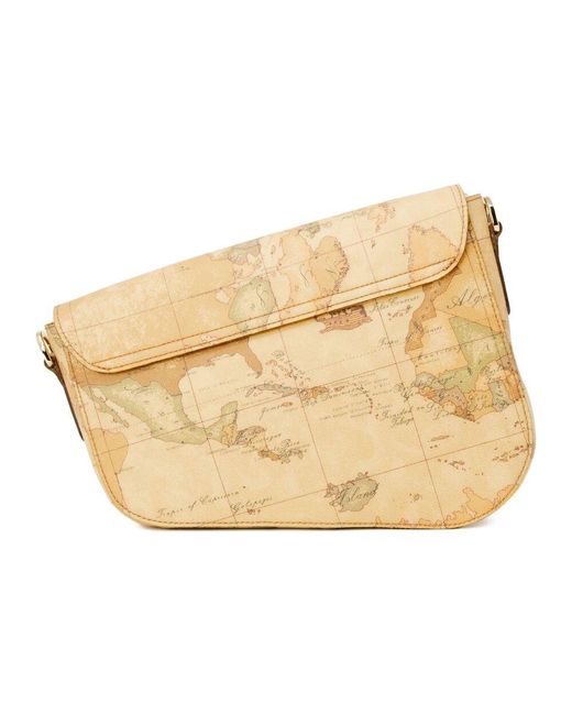 Alviero Martini 1A Classe Metallic Leder-mix reißverschluss tasche
