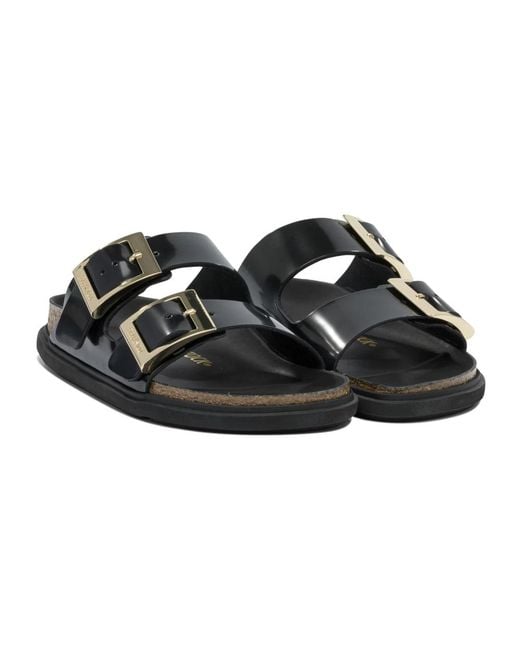 Birkenstock Black Arizona Droplet Buckle Narrow Fit