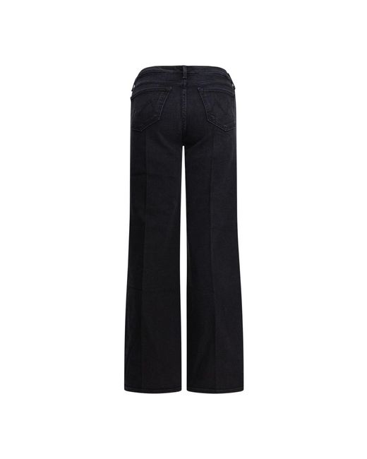 Mother Black Straight Jeans