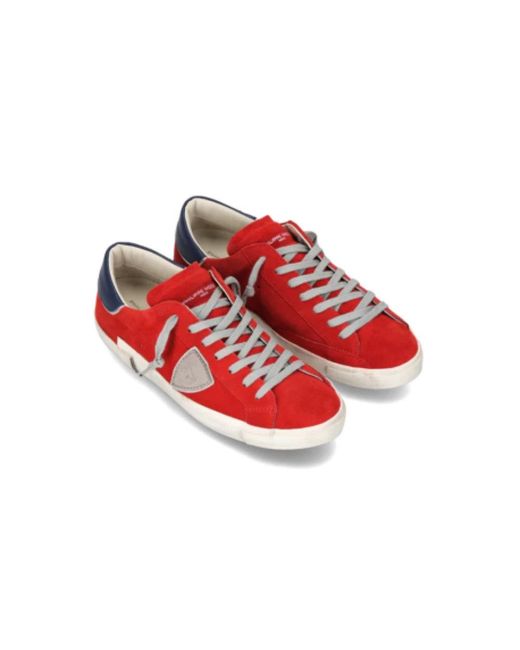 Philippe Model Red Sneakers for men