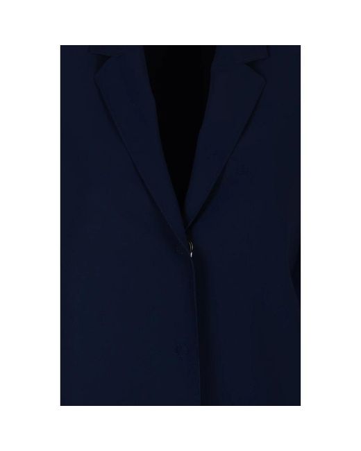 Harris Wharf London Blue Single-breasted coats